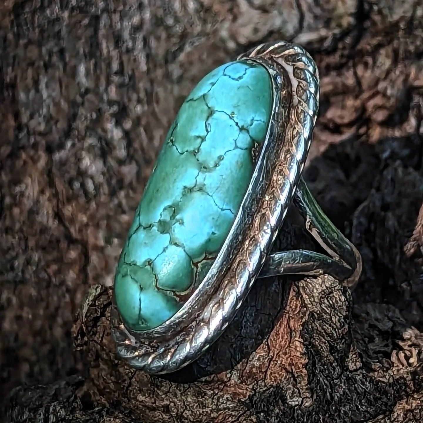 Sterling Silver Ring with Turquoise