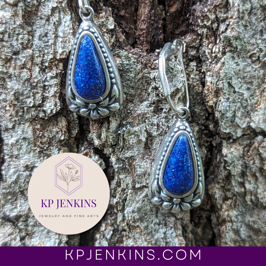 Daisy Serling Silver Lapis Earrings