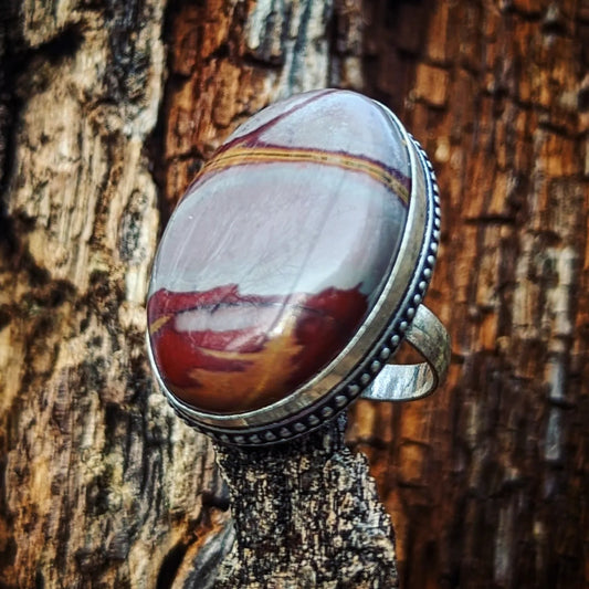 Sterling Silver Picture Jasper Ring